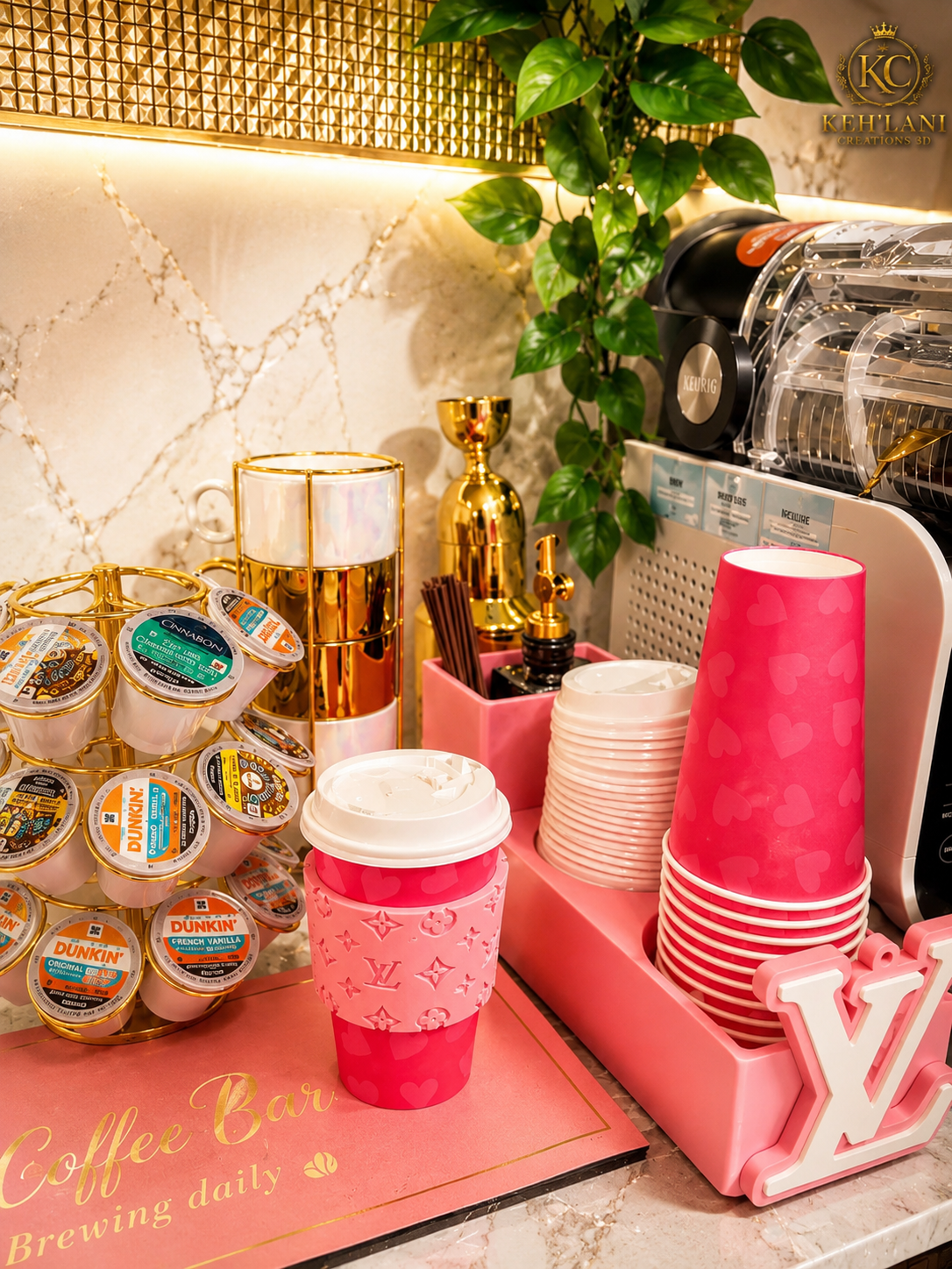 Custom Coffee Station & Matching Sleeve